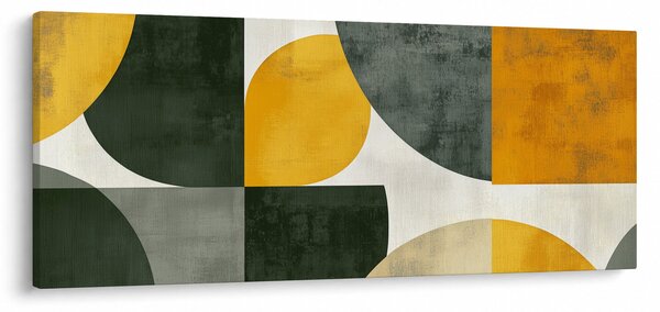 Kép - Olívazöld absztrakció (120x50 cm)
