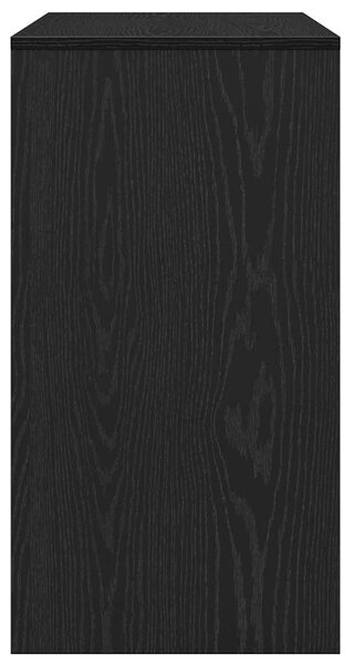 Fekete tölgyszínű szerelt fa dohányzóasztal 89x41x76,5 cm