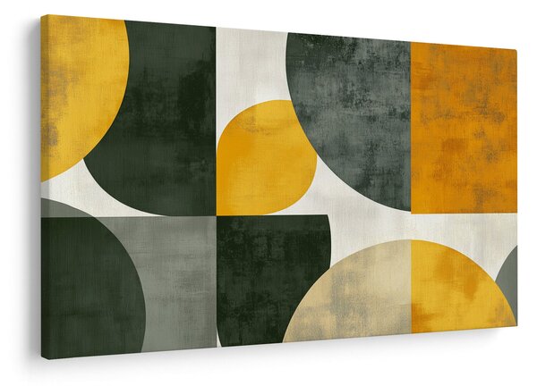 Kép - Olívazöld absztrakció (90x60 cm)