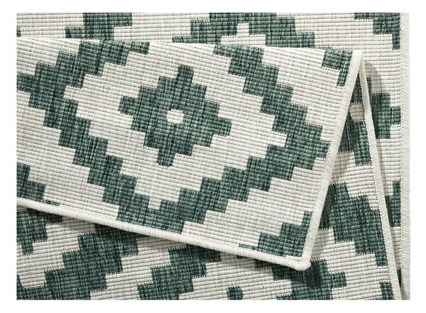 Malta zöld-krémszínű kültéri szőnyeg, 160 x 230 cm - NORTHRUGS