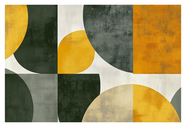 Kép - Olívazöld absztrakció (90x60 cm)