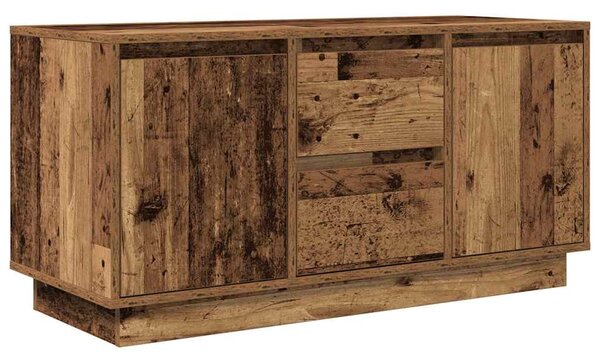 Antik fa színű TV-szekrény LED-lámpákkal 100x41x50 cm