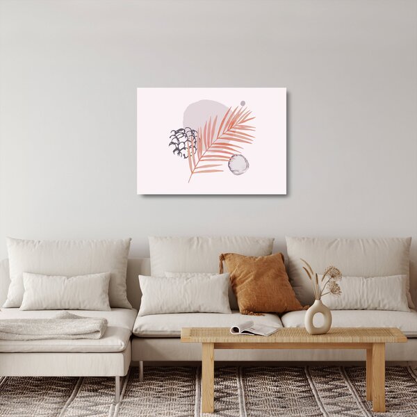 Üveg kép - Lila minimalizmus N⁰3 (70x50 cm)