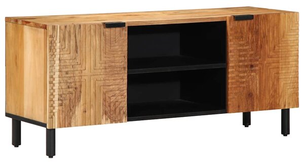 Tömör akácfa TV-szekrény 105 x 33 x 46 cm