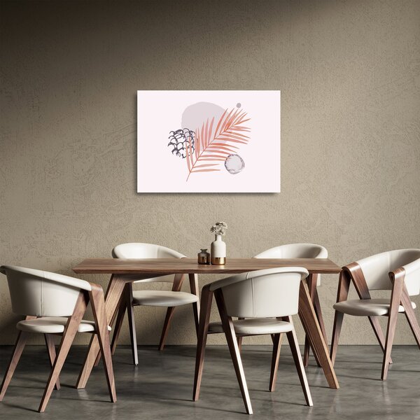 Üveg kép - Lila minimalizmus N⁰3 (70x50 cm)