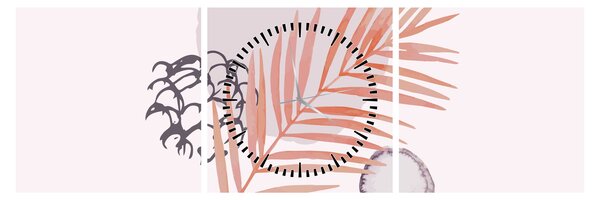 Kép - Lila minimalizmus N⁰3 (órával) (90x30 cm)