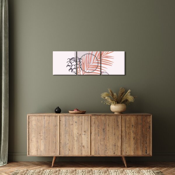 Kép - Lila minimalizmus N⁰3 (órával) (90x30 cm)