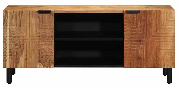 Tömör akácfa TV-szekrény 105 x 33 x 46 cm