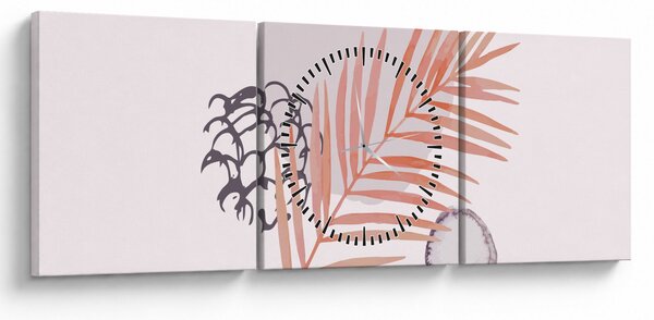 Kép - Lila minimalizmus N⁰3 (órával) (90x30 cm)