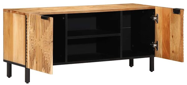 Tömör akácfa TV-szekrény 105 x 33 x 46 cm