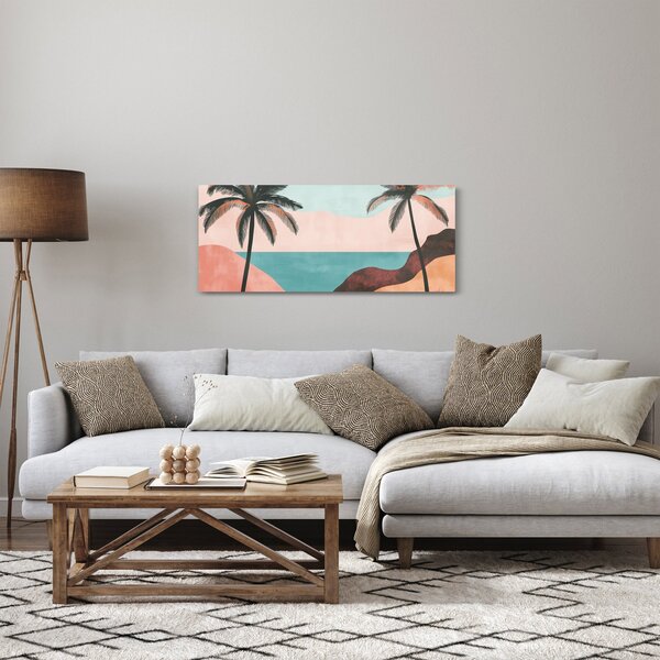 Kép - Pálmafák a tengernél (120x50 cm)