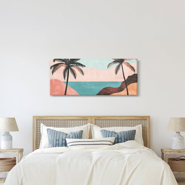 Kép - Pálmafák a tengernél (120x50 cm)