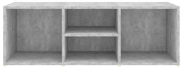 Betonszürke szerelt fa cipőtároló pad 105 x 35 x 35 cm