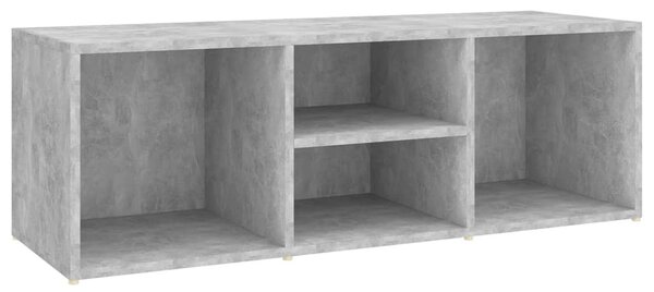 Betonszürke szerelt fa cipőtároló pad 105 x 35 x 35 cm