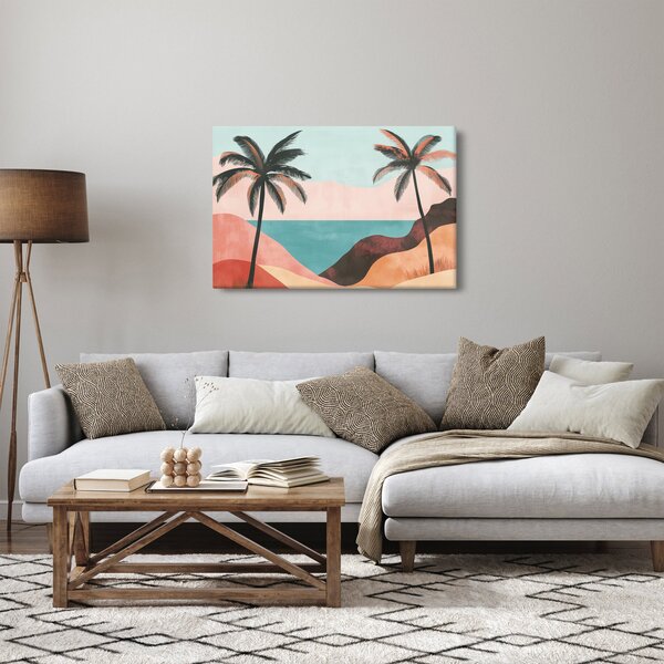 Kép - Pálmafák a tengernél (90x60 cm)