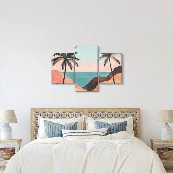 Kép - Pálmafák a tengernél (90x60 cm)