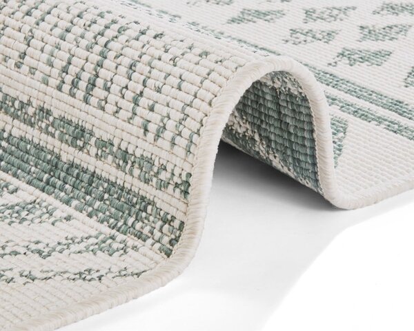 Biri zöld-krémszínű kültéri szőnyeg, 80 x 350 cm - NORTHRUGS