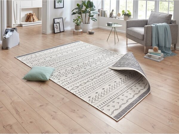 Kuba szürke-krémszínű kültéri szőnyeg, 150 x 80 cm - NORTHRUGS