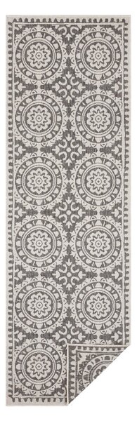 Jardin szürke-krémszínű kültéri szőnyeg, 80 x 350 cm - NORTHRUGS