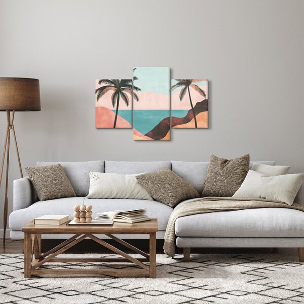 Kép - Pálmafák a tengernél (90x60 cm)