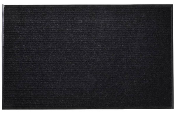 Fekete PVC lábtörlő 90 x 60 cm