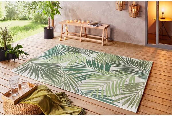 Zöld-bézs kültéri szőnyeg 80x150 cm Vai – NORTHRUGS