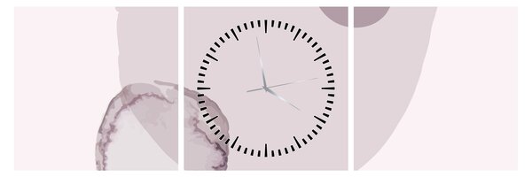 Kép - Lila minimalizmus N⁰2 (órával) (90x30 cm)