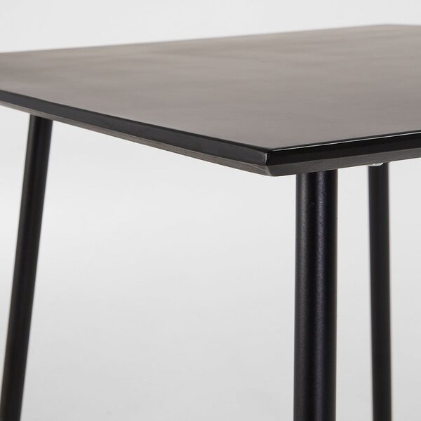 Ulrich fekete asztal, 75 x 75 cm - Kave Home
