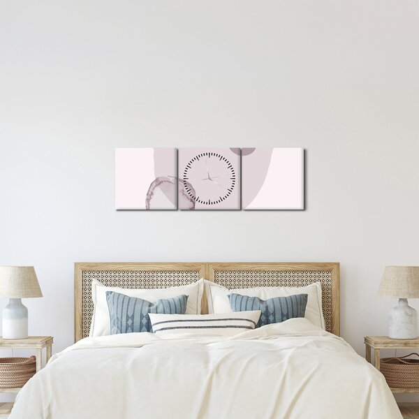 Kép - Lila minimalizmus N⁰2 (órával) (90x30 cm)