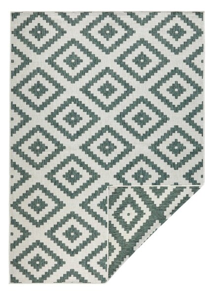 Malta zöld-krémszínű kültéri szőnyeg, 160 x 230 cm - NORTHRUGS