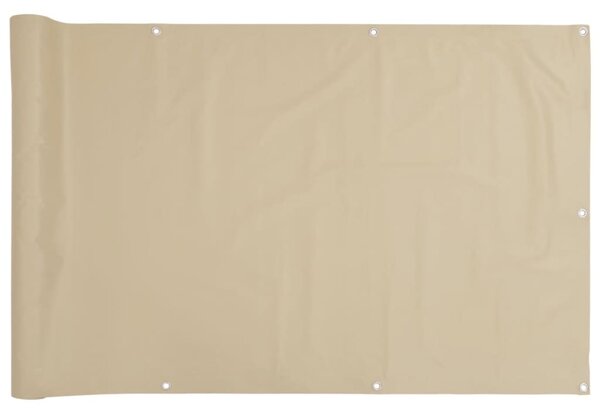 90x600 cm bézs Oxfrod szövetű erkély ablak sötétítő