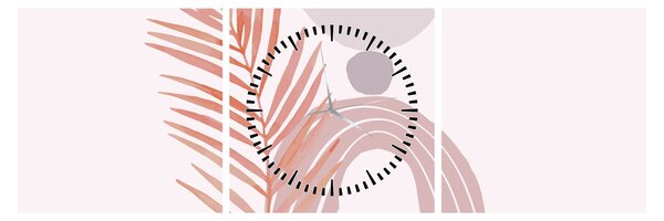 Kép - Lila minimalizmus N⁰1 (órával) (90x30 cm)