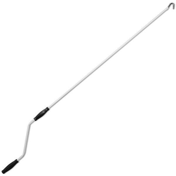Kézzel működtethető napellenző kék és fehér, 500 cm
