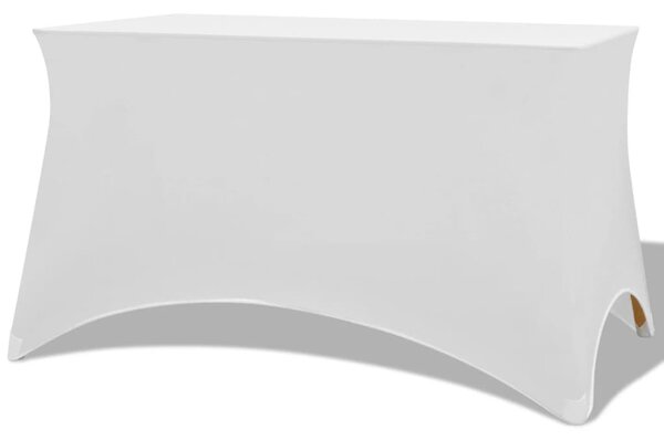 Sztreccs asztal védőhuzat 2 db 120x60,5x74 cm fehér