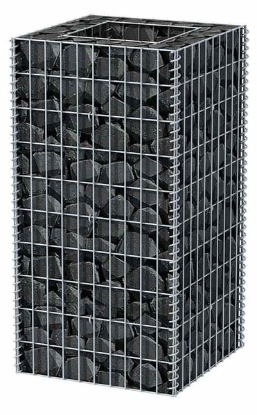 Acél gabion magaságyás 50 x 50 x 100 cm