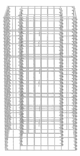 Acél gabion magaságyás 50 x 50 x 100 cm