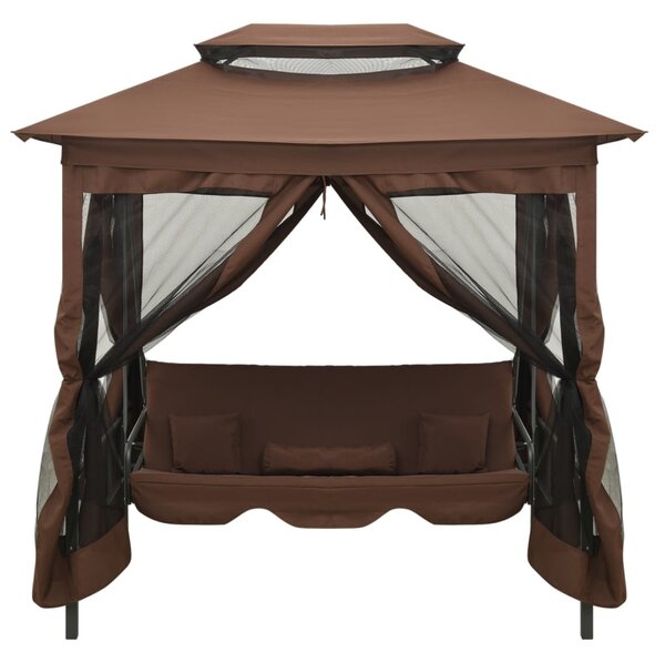 Kávébarna átalakítható pavilon hintaágy