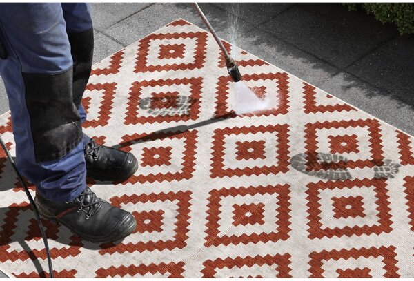 Malta barna-krémszínű kültéri szőnyeg, 160 x 230 cm - NORTHRUGS