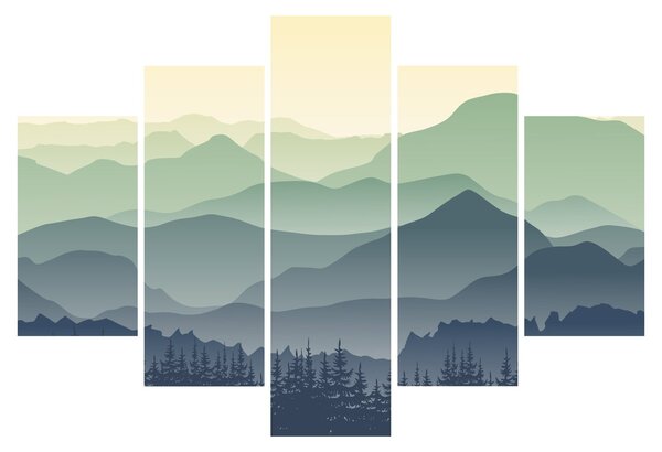 Kép - Forest Mountain (150x105 cm)