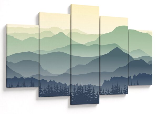 Kép - Forest Mountain (150x105 cm)