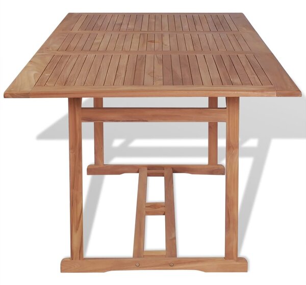 Tömör tíkfa kerti asztal 180 x 90 x 75 cm