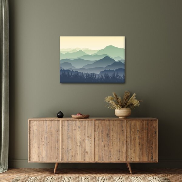 Kép - Forest Mountain (70x50 cm)