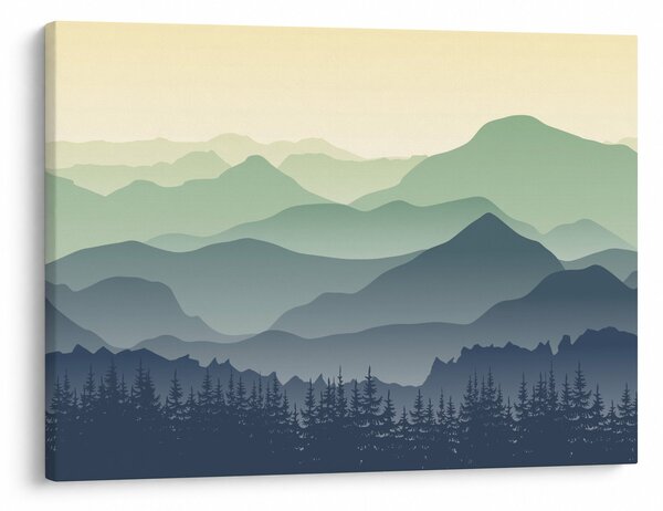 Kép - Forest Mountain (70x50 cm)