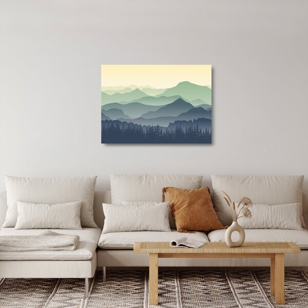 Üveg kép - Forest Mountain (70x50 cm)
