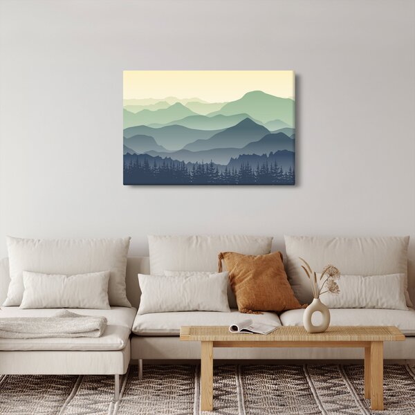 Kép - Forest Mountain (90x60 cm)