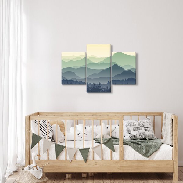 Kép - Forest Mountain (90x60 cm)