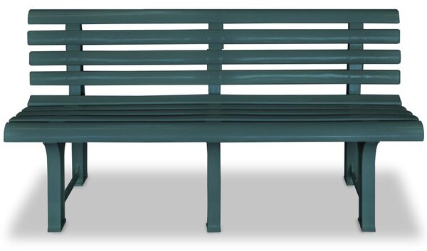 Zöld műanyag kerti pad 145,5 cm