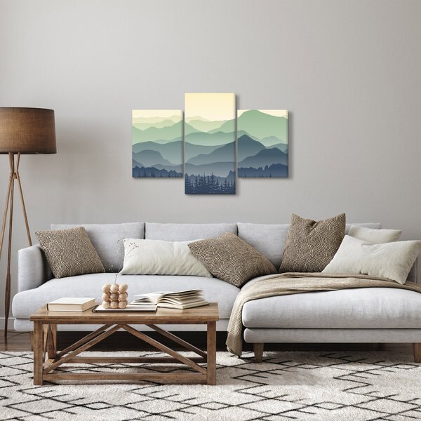 Kép - Forest Mountain (90x60 cm)