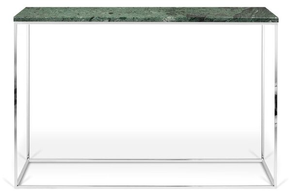 Zöld konzolasztal márvány asztallappal - TemaHome