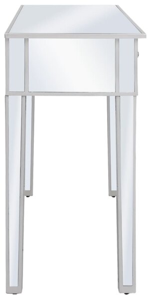 Tükrös konzolasztal MDF-ből és üvegből 106,5 x 38 x 76,5 cm